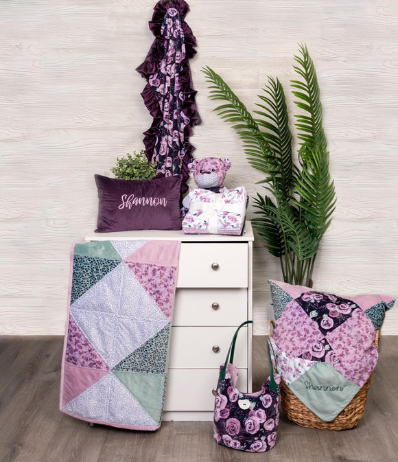 Garden Roses Woodrose - Meet Me in the Garden Quilting Cuddle® Collection - Shannon Fabrics - 43" wide