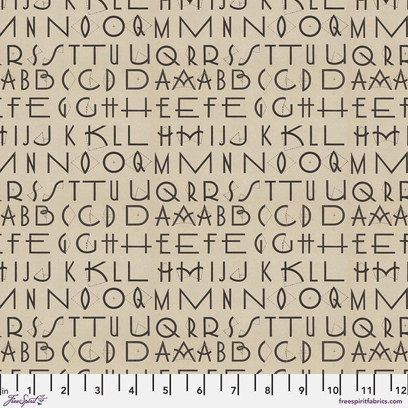 Charcoal Typography - Charcoal || Tim Holtz Palette Monthly Collection || Free Spirit