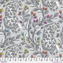 Beautymark - Fog - Tula Pink Graywork Collection from Free Spirit Fabrics