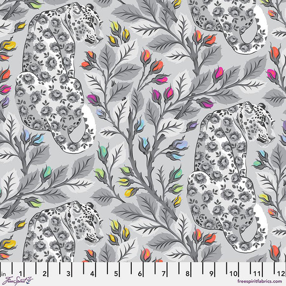 Beautymark - Fog - Tula Pink Graywork Collection from Free Spirit Fabrics