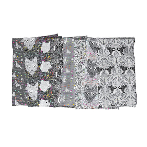 Huffin & Puffin - Whisper - Tula Pink Graywork Collection from Free Spirit Fabrics