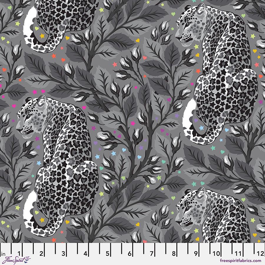 Beautymark - Shadow - Tula Pink Graywork Collection from Free Spirit Fabrics