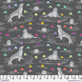 Seal the Deal - Carbon - Tula Pink Graywork Collection from Free Spirit Fabrics