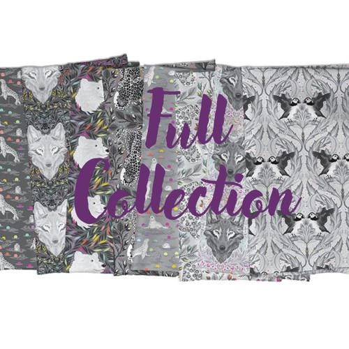 Bundles - Tula Pink Graywork Collection from Free Spirit Fabrics - Fat Quarter / Half Yard