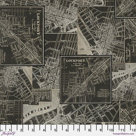 Charcoal Map - Charcoal || Tim Holtz Palette Monthly Collection || Free Spirit