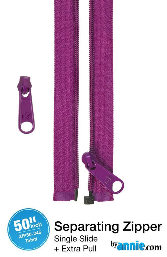 ByAnnie 50" Separating Zipper + Extra slide