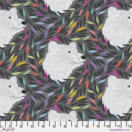 Just Bearly - Carbon - Tula Pink Graywork Collection from Free Spirit Fabrics