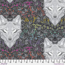 Wolf of Pink Street - Carbon - Tula Pink Graywork Collection from Free Spirit Fabrics