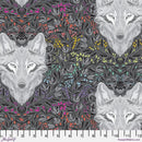 Wolf of Pink Street - Carbon - Tula Pink Graywork Collection from Free Spirit Fabrics