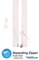 ByAnnie 50" Separating Zipper + Extra slide