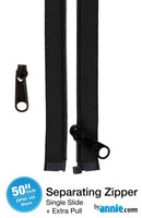 ByAnnie 50" Separating Zipper + Extra slide