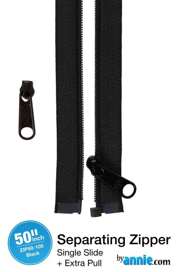 ByAnnie 50" Separating Zipper + Extra slide