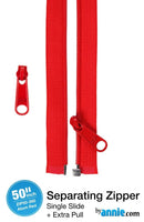 ByAnnie 50" Separating Zipper + Extra slide