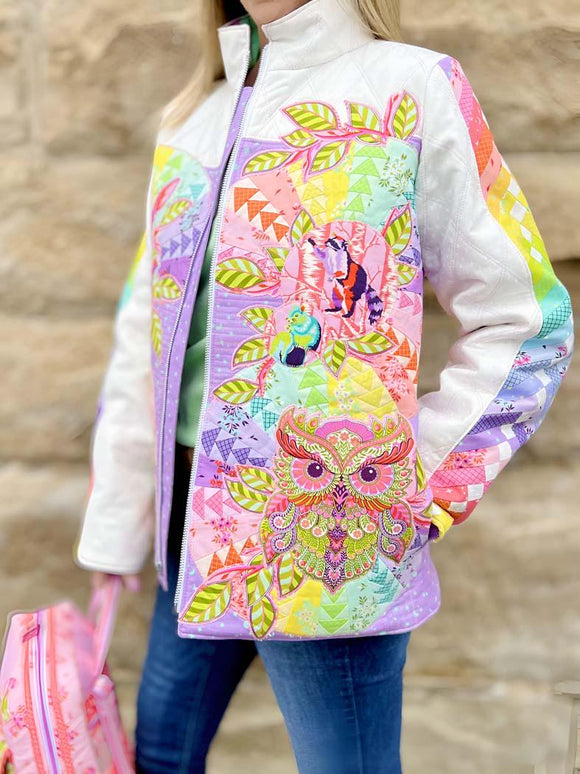 Bella Arcs & Beauties FPP Expansion Pack Pattern for Quilting Elissa - Bella Quilted Coat from ByAnnie