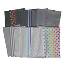 Disco Poms - Carbon || True Colors Graywork II - Tula Pink || Quilting Cotton