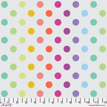 Disco Poms - Whispers || True Colors Graywork II - Tula Pink || Quilting Cotton