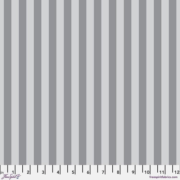 Tent Stripe - Fog || True Colors Graywork || - Tula Pink || Quilting Cotton