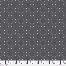 Tiny Dots - Carbon || True Colors Graywork || - Tula Pink || Quilting Cotton