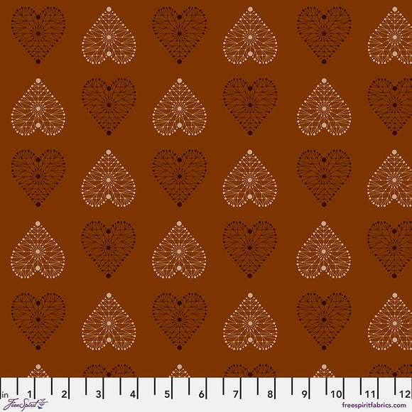 Enrapture Fabric by Giucy Giuce FreeSpirit | Amour - Spice | Quilting Cotton 44" Wide Premium Fabric