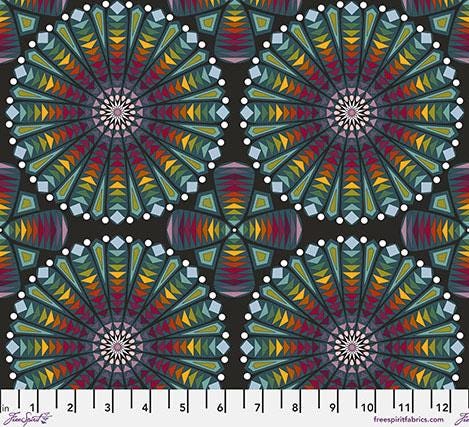 Enrapture Fabric by Giucy Giuce FreeSpirit | Stained Glass - Morning | Quilting Cotton 44" Wide Premium Fabric