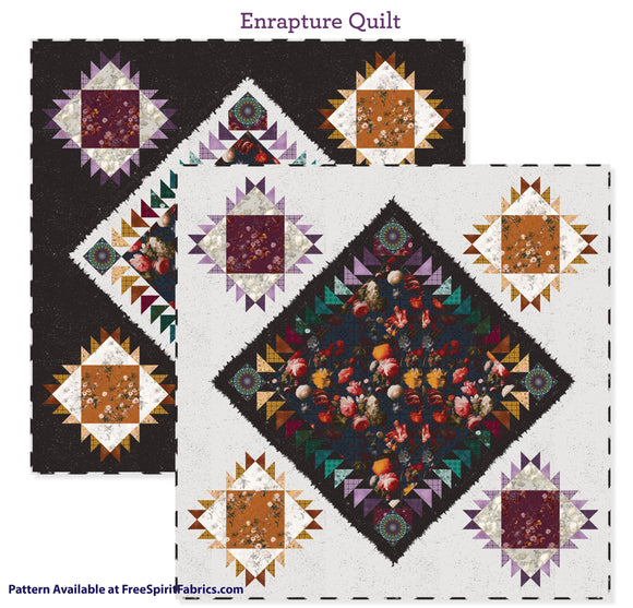 Enrapture Fabric by Giucy Giuce FreeSpirit | Vining - Cabernet | Quilting Cotton 44" Wide Premium Fabric