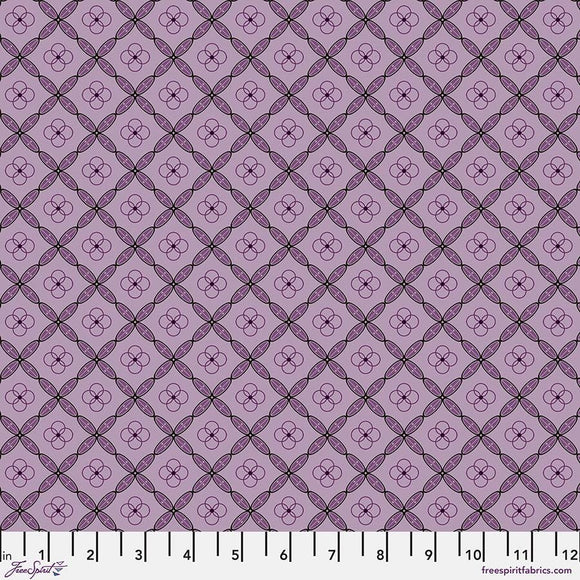 Enrapture Fabric by Giucy Giuce FreeSpirit | Tiles - Amethyst | Quilting Cotton 44" Wide Premium Fabric