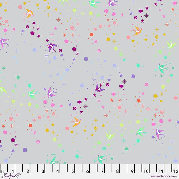 Fairy Dust - Fog || True Colors Graywork || - Tula Pink || Quilting Cotton