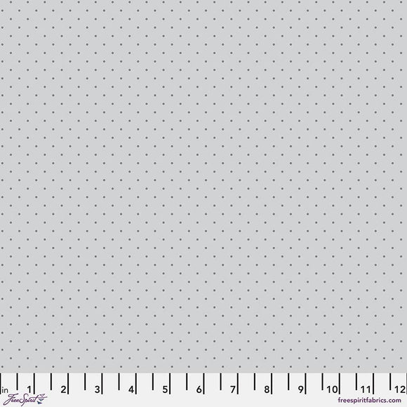 Tiny Dots - Fog || True Colors Graywork || - Tula Pink || Quilting Cotton