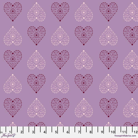 Enrapture Fabric by Giucy Giuce FreeSpirit | Amour - Amethyst | Quilting Cotton 44" Wide Premium Fabric