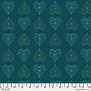 Enrapture Fabric by Giucy Giuce FreeSpirit | Amour - Turquoise | Quilting Cotton 44" Wide Premium Fabric