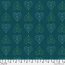 Enrapture Fabric by Giucy Giuce FreeSpirit | Amour - Turquoise | Quilting Cotton 44" Wide Premium Fabric