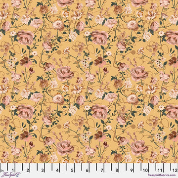 Enrapture Fabric by Giucy Giuce FreeSpirit | Entwined - Canary | Quilting Cotton 44" Wide Premium Fabric