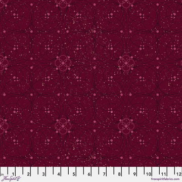 Enrapture Fabric by Giucy Giuce FreeSpirit | Flourish - Garnet | Quilting Cotton 44" Wide Premium Fabric