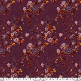 Enrapture Fabric by Giucy Giuce FreeSpirit | Vining - Cabernet | Quilting Cotton 44" Wide Premium Fabric
