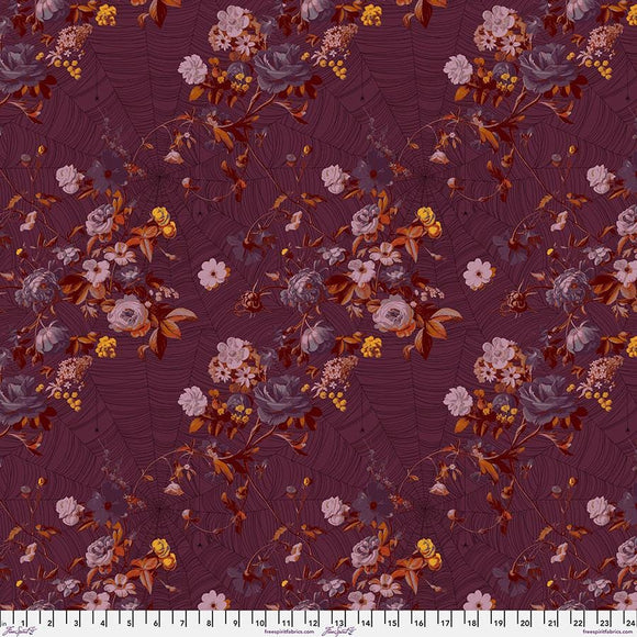 Enrapture Fabric by Giucy Giuce FreeSpirit | Vining - Cabernet | Quilting Cotton 44" Wide Premium Fabric
