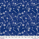 Stars in the Sky SM - Blue Americana Fabric FreeSpirit Patriotic Quilting Cotton