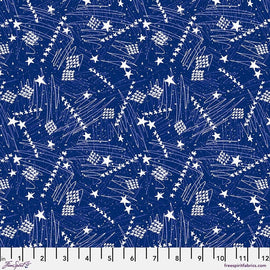 Stars in the Sky SM - Blue Americana Fabric FreeSpirit Patriotic Quilting Cotton