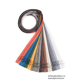 ByAnnie 30" Double-Slide Zipper - Neutrals