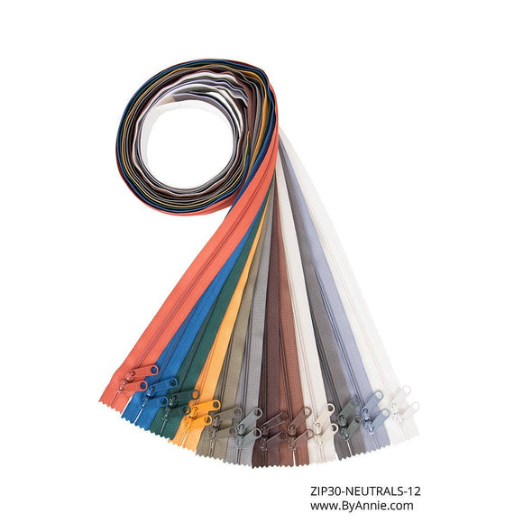 ByAnnie 30" Double-Slide Zipper - Neutrals