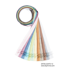 ByAnnie 30" Double-Slide Zipper - Lights