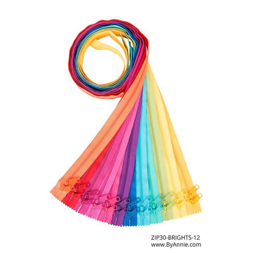 ByAnnie 30" Double-Slide Zipper - Brights