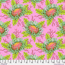 Friends & Anemones - Coralline || Tula Pink - Floral Reef II Quilting Cotton