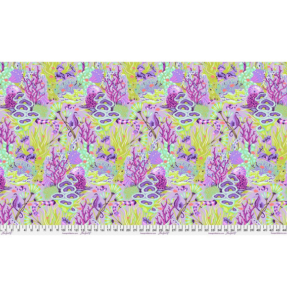 Reef What You Sew - Ultraviolet || Tula Pink - Floral Reef II Quilting Cotton