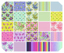 Friends & Anemones - Seafoam || Tula Pink - Floral Reef II Quilting Cotton