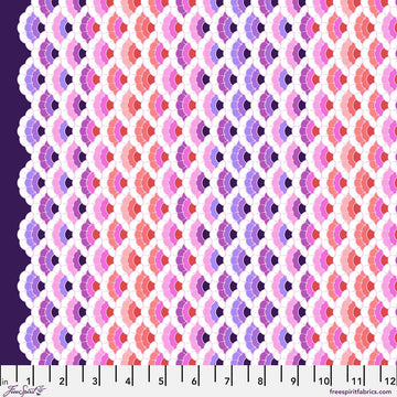 Aquatic Lace - Ultraviolet|| Tula Pink - Floral Reef II Quilting Cotton