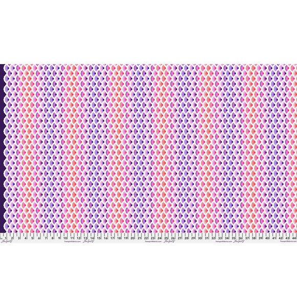 Aquatic Lace - Ultraviolet|| Tula Pink - Floral Reef II Quilting Cotton