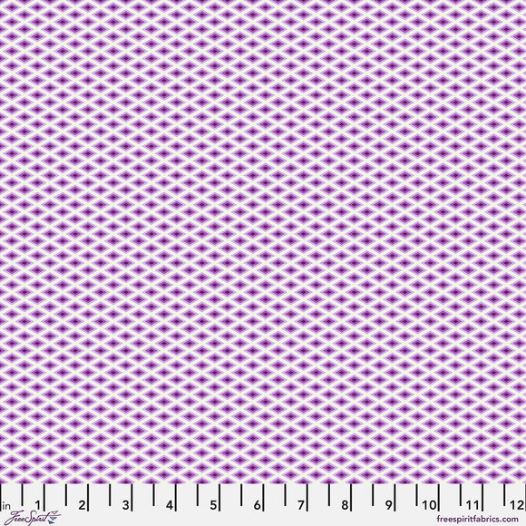 Lighthouse Windows - Ultraviolet || Tula Pink - Floral Reef II Quilting Cotton