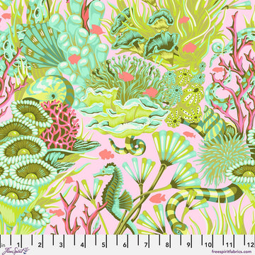 Reef What You Sew - Coralline || Tula Pink - Floral Reef II Quilting Cotton