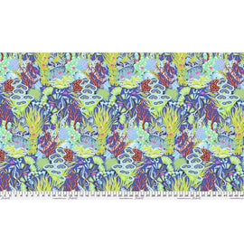 Reef What You Sew - Marine || Tula Pink - Floral Reef II Quilting Cotton