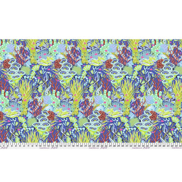 Reef What You Sew - Marine || Tula Pink - Floral Reef II Quilting Cotton